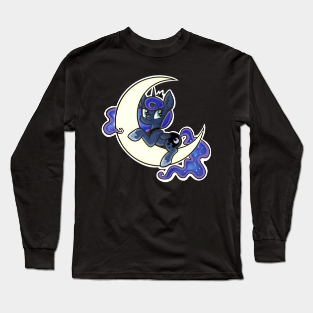 Chibi Luna Long Sleeve T-Shirt by CatScratchPaper